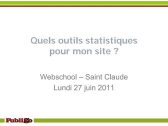 Quels outils statistiques pour mon site ?