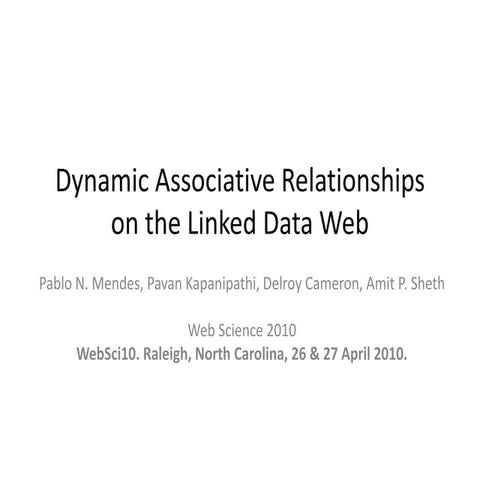 Dynamic Associative Relationships on the Linked Open Data Web