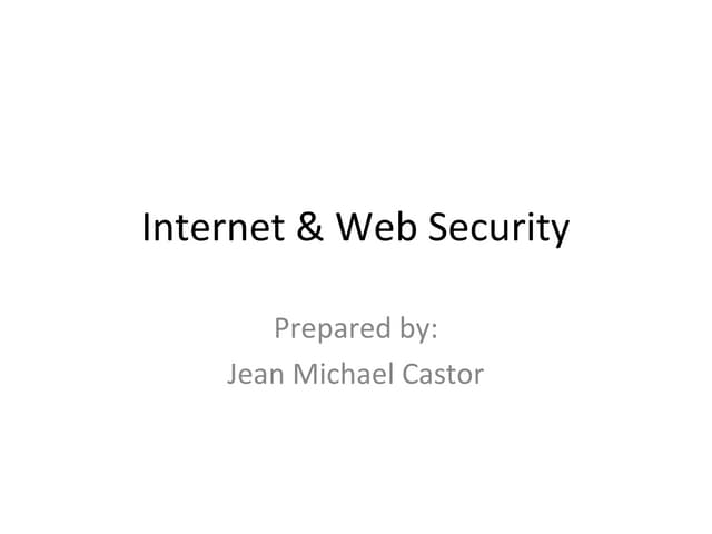 Web security