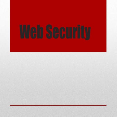 Web security