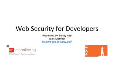 Web security for developers