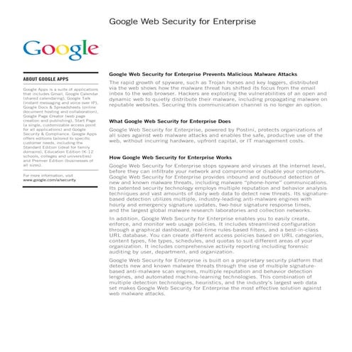Web Security For Enterprise