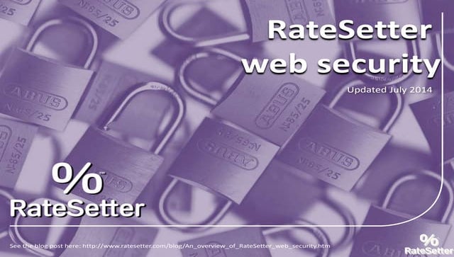 Overview of RateSetter web security 