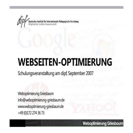 Webseiten-Optimierung