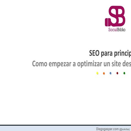 SEO para principiantes -SocialBiblio
