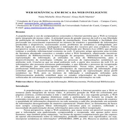 Web semântica: em busca da web inteligente