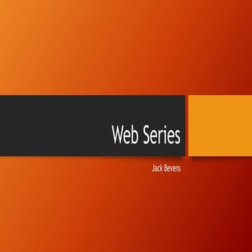Web series | PPT