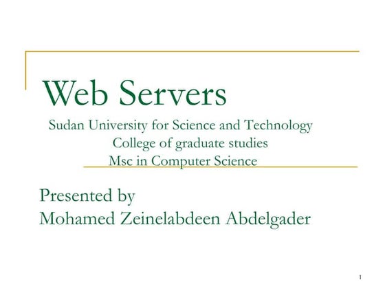 Web servers