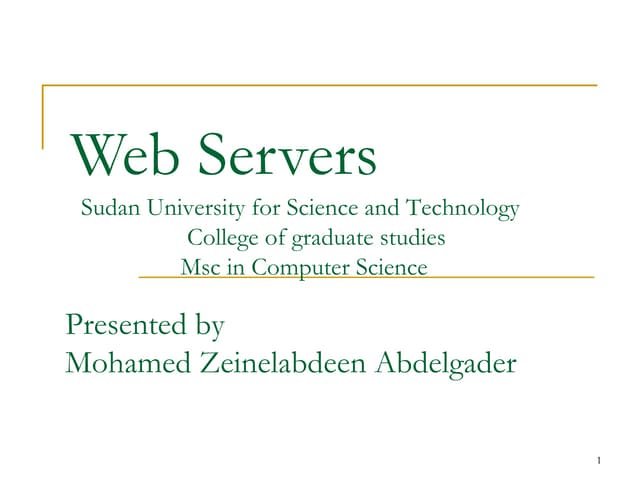 Web servers