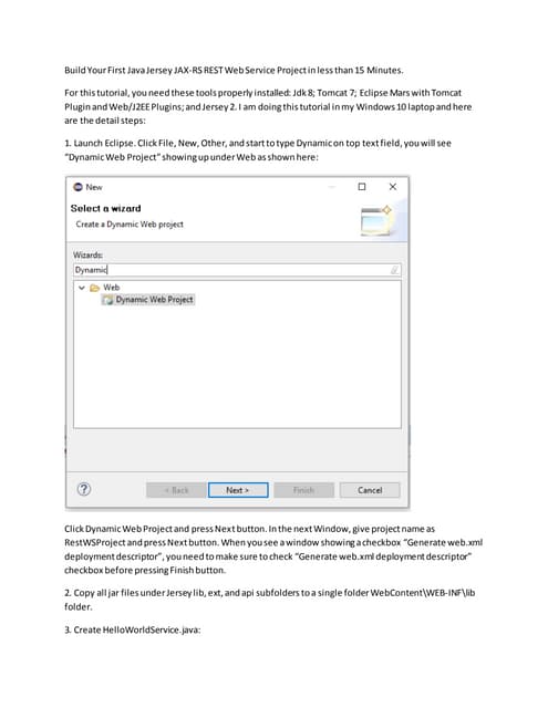Build Your First Java Jersey JAX-RS REST Web Service in less than 15 Minutes