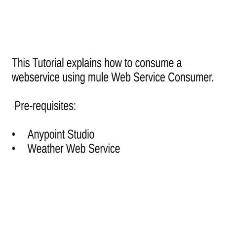 Web service invocation in mule