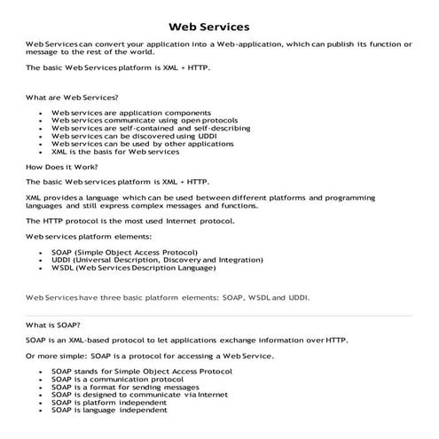 Web services