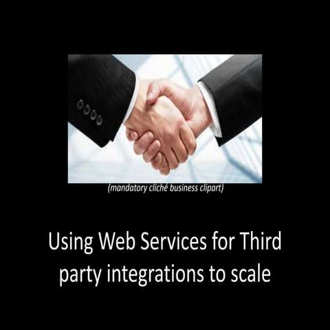 Web Planning an Effective Integration with a 3rd party API to Scale