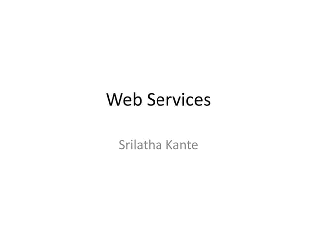 Web services