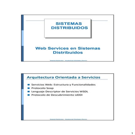 Web services en sistemas distribuidos