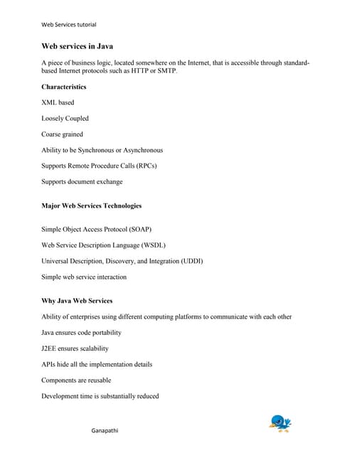Web services in java