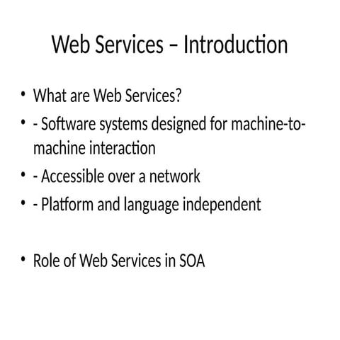 Web services and SOA [Modified] | PPT