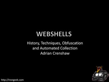 TakeDownCon Rocket City: WebShells by Adrian Crenshaw