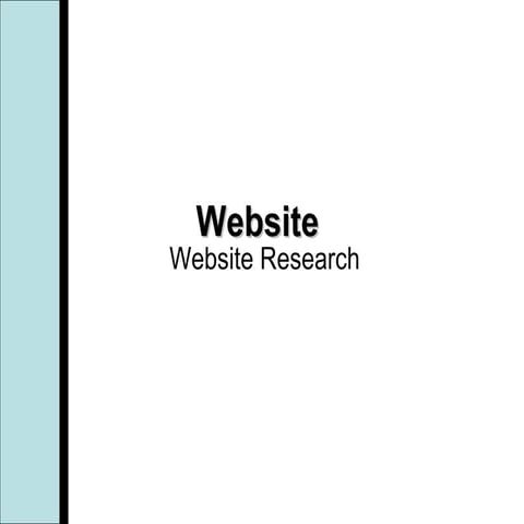 Website Research