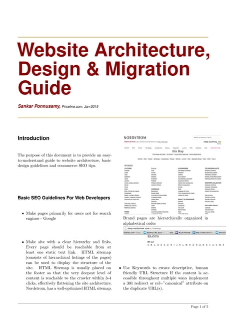 Website Architecture and Site Migration Guide (2015)