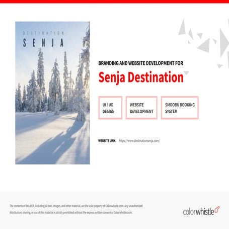 Branding & Website Development for Senja Destination | PDF