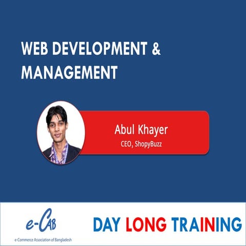 e-Commerce Web Development & Management