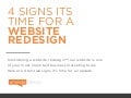 4 Signs It's Time for a Website Redesign