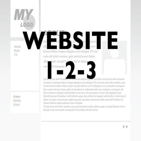 Website in 1-2-3