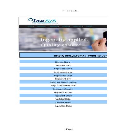 Website analysis  Sample Report