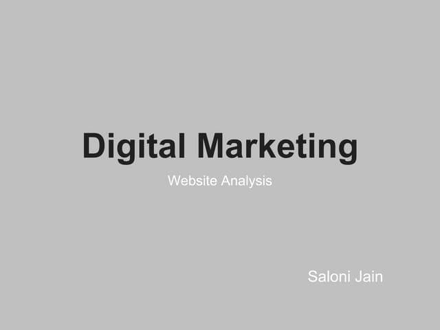 Website analysis and Competitor Analysis and Website Wireframe