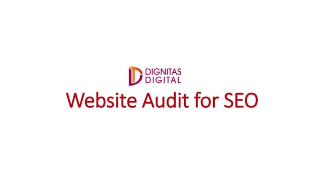 Website audit for SEO