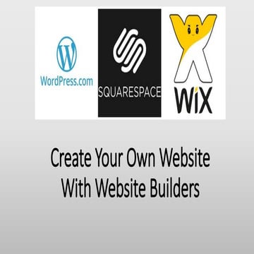Website builders workshop