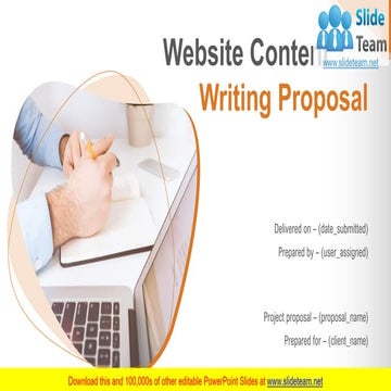 Website Content Writing Proposal PowerPoint Presentation Slides