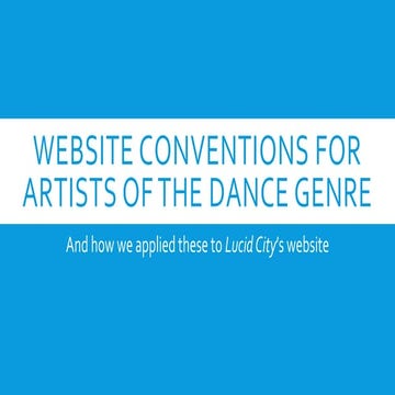 Lucid City - Website Conventions