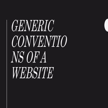 Website conventions