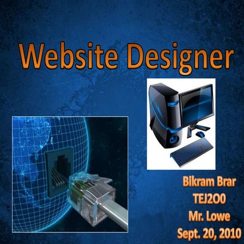 Website designer 2007