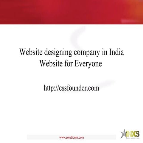 Website designing company in india