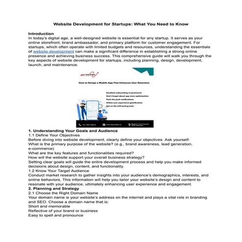 Website Development for Startups_ What You Need to Know.pdf