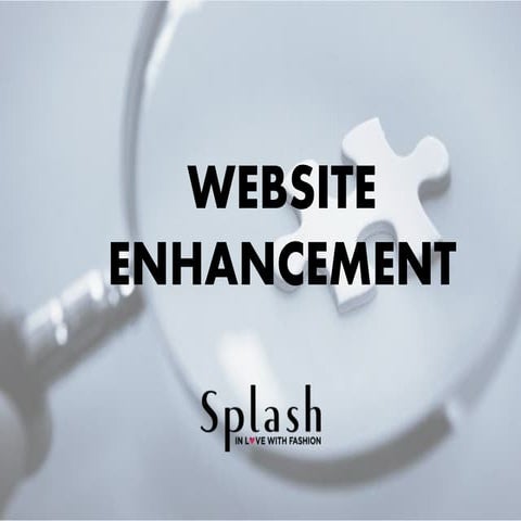 Website enhancement - splash | PPTX