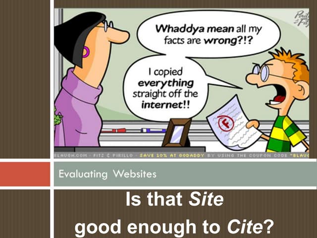 Website evaluation