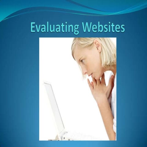 Website Evaluation Lesson 
