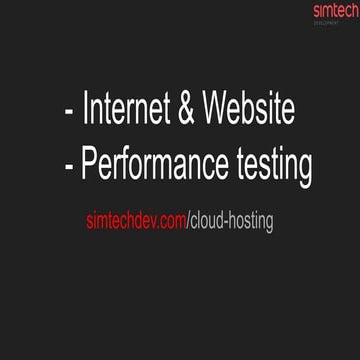 Website & Internet + Performance testing