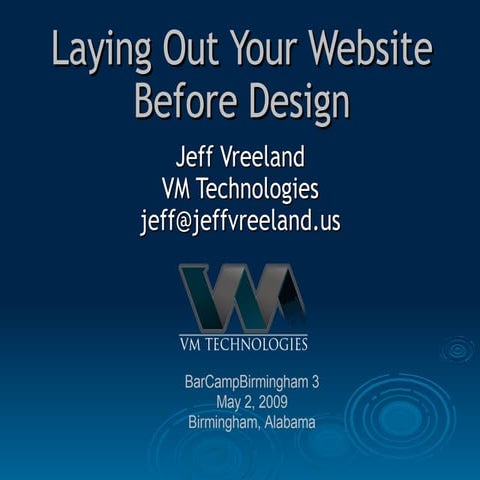 Laying out your Website Before Design
