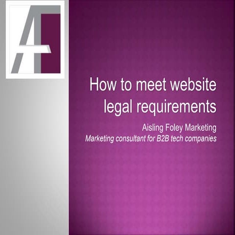 How to meet website legal requirements