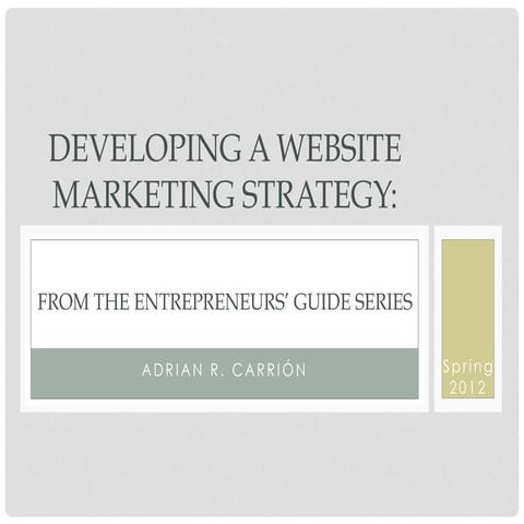 Website Marketing Strategy