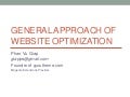 Website optimization