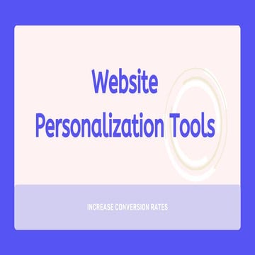 Ideal Website Personalization Tools