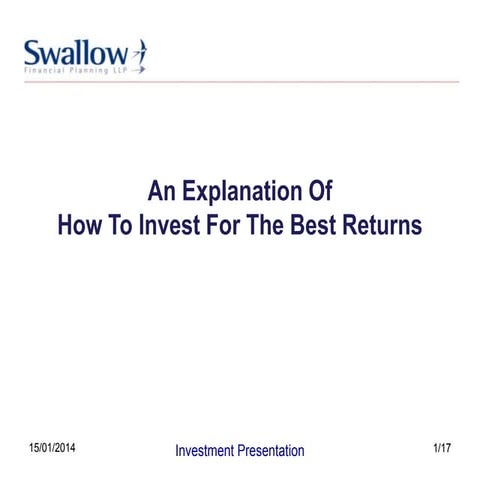 Swallow Financial Planning Investment Presentation (Jan 2014)