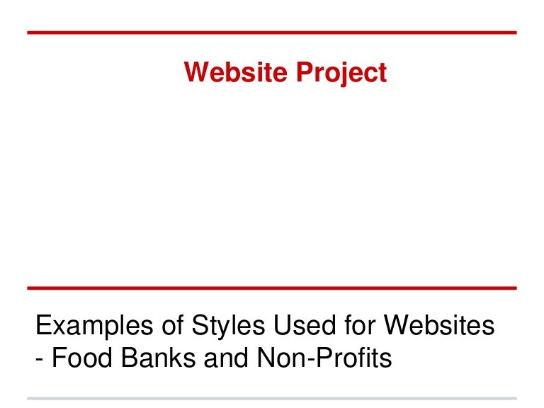 Website project examples of good site design