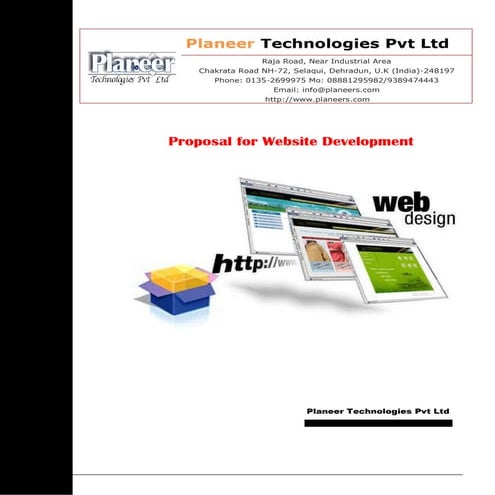 Web site proposal | PDF
